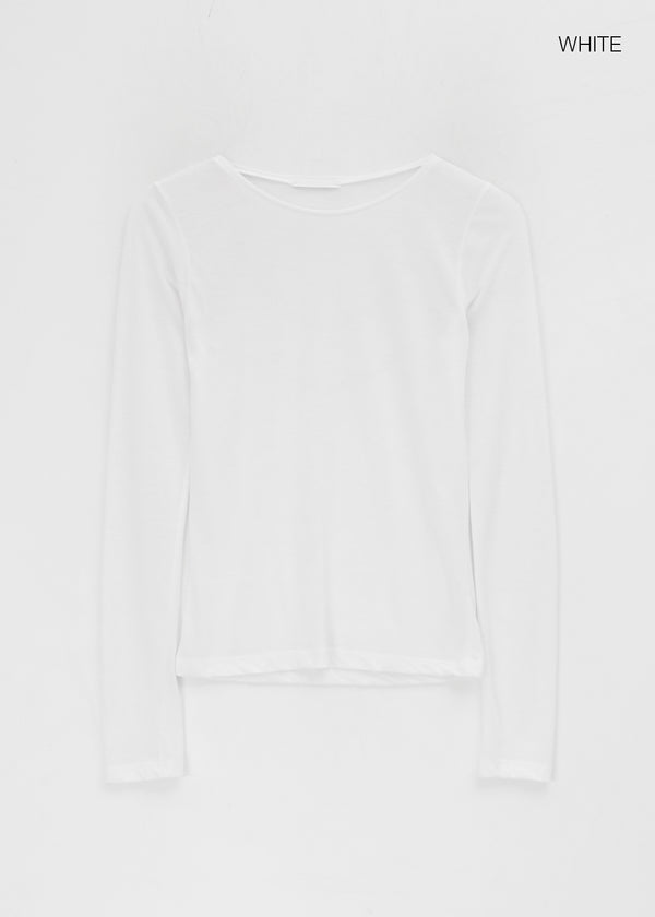 Daingel Layered Tencel Long Sleeve T-shirt