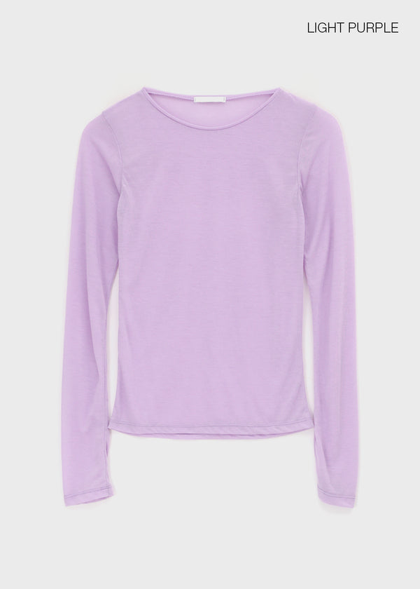 Daingel Layered Tencel Long Sleeve T-shirt