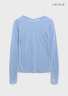 Daingel Layered Tencel Long Sleeve T-shirt