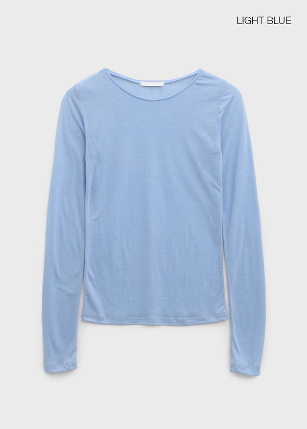 Daingel Layered Tencel Long Sleeve T-shirt