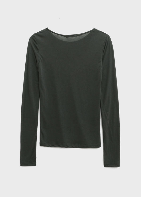 Daingel Layered Tencel Long Sleeve T-shirt