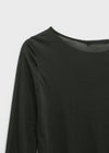 Daingel Layered Tencel Long Sleeve T-shirt