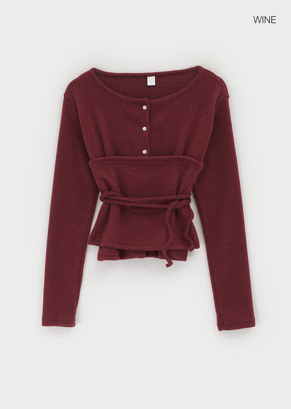 Roetty Set - Top, Cardigan