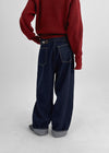 Okiwa Non-fade Bijo Wide Denim Pants