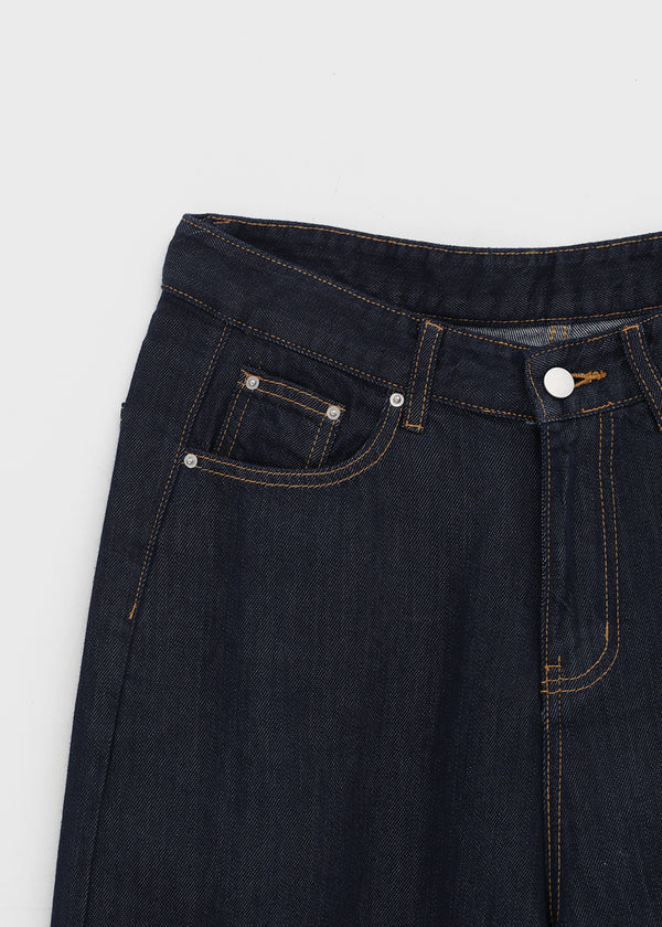 Okiwa Non-fade Bijo Wide Denim Pants