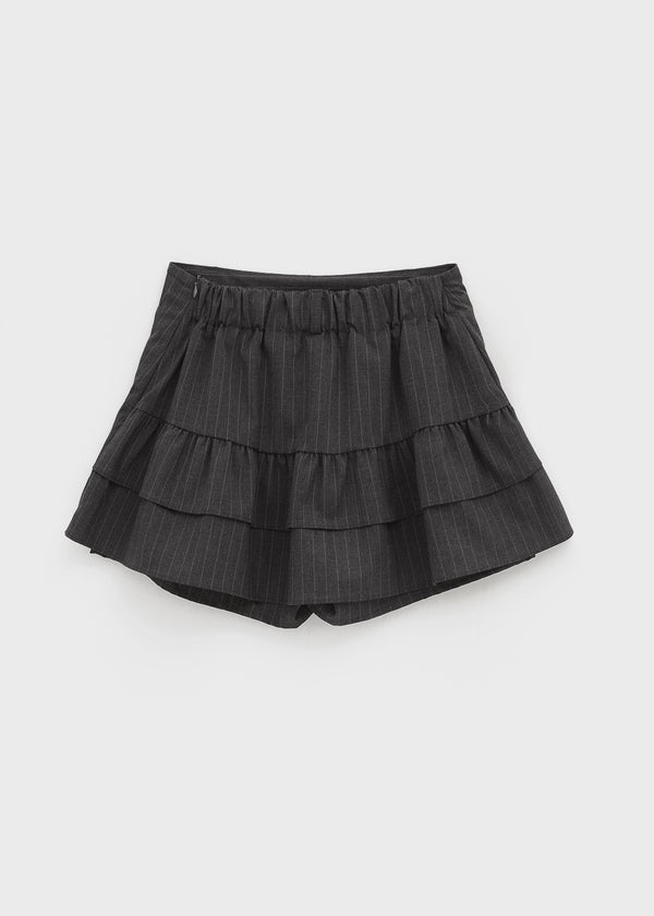 Testo Striped Cancan Mini Skirt Pants