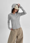 Setet Pocket Hooded Long Sleeve T-shirt