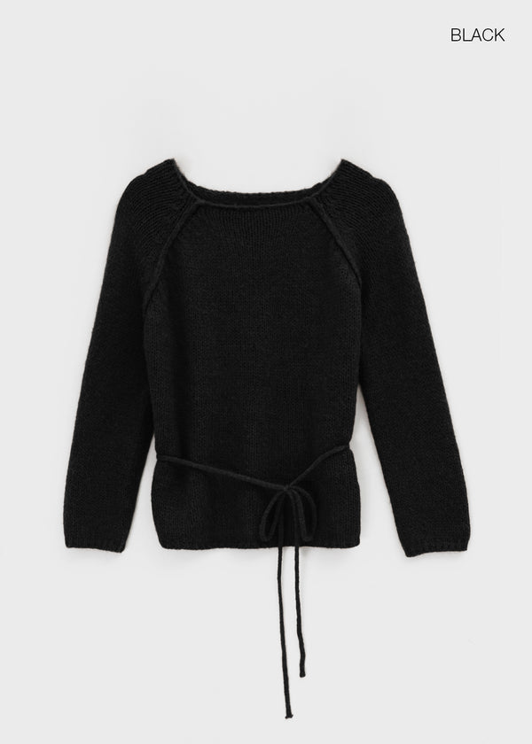 Haongde Boatneck Strap Knit