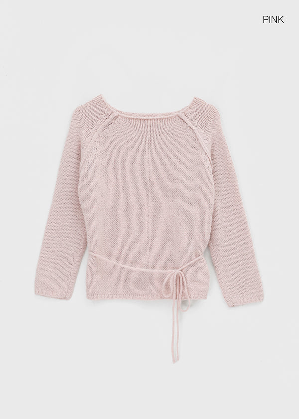 Haongde Boatneck Strap Knit