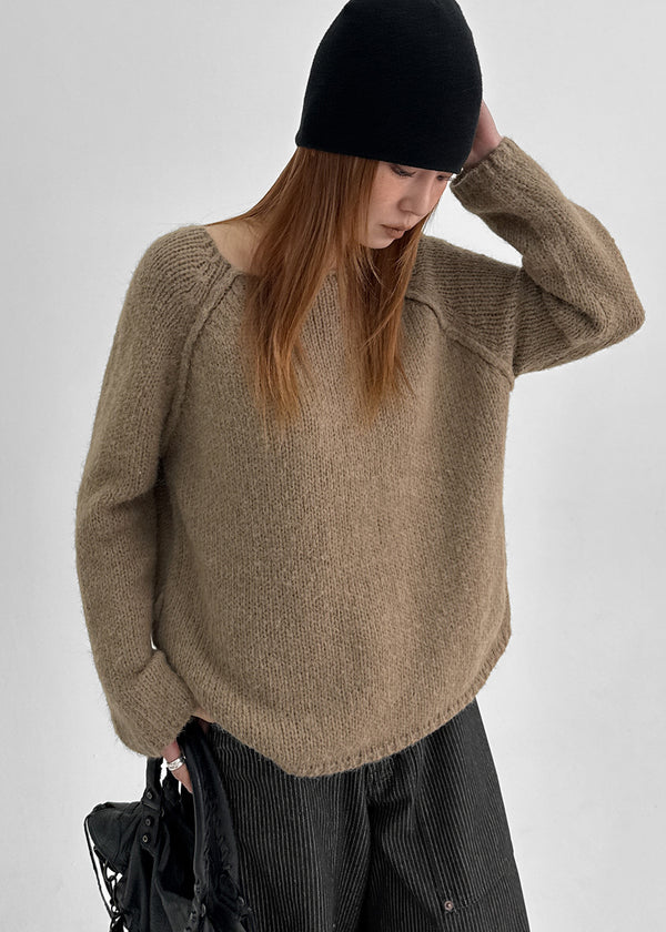 Haongde Boatneck Strap Knit
