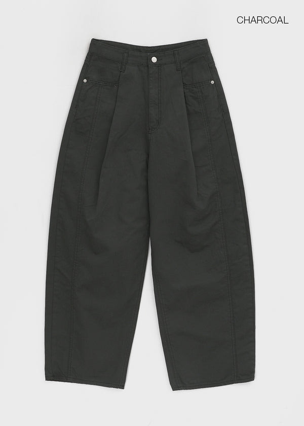 Moët Pintuck Balloon Wide Cotton Pants