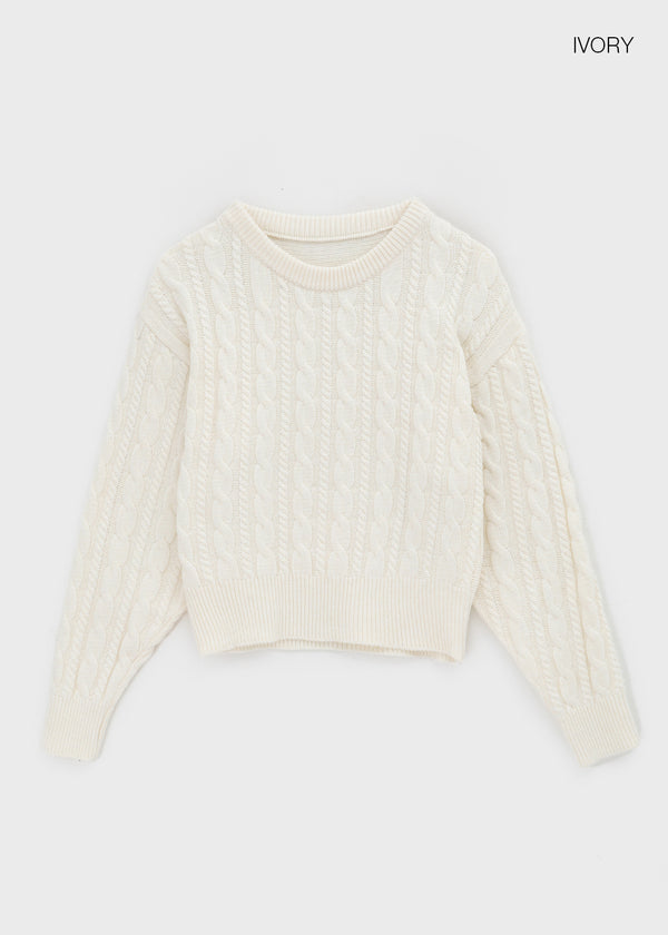 Relet Cable Round Knit