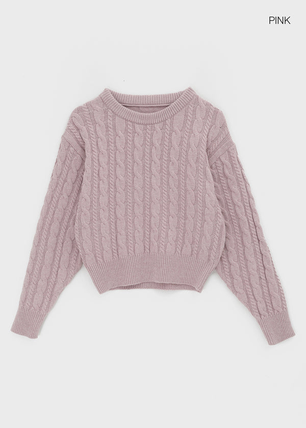 Relet Cable Round Knit