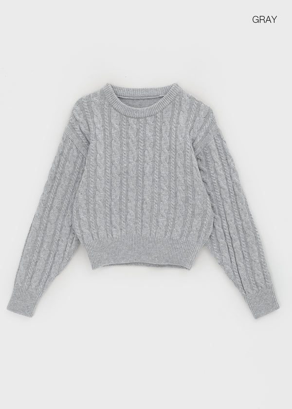 Relet Cable Round Knit