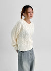 Relet Cable Round Knit