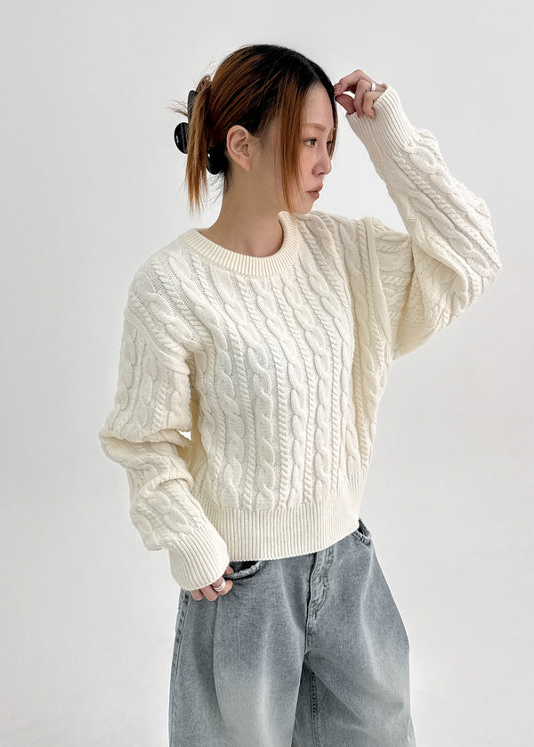 Relet Cable Round Knit