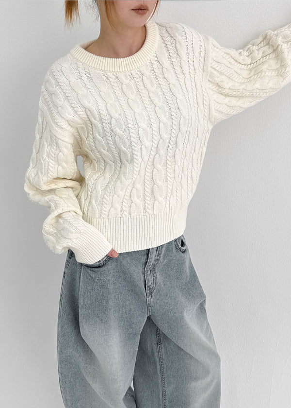 Relet Cable Round Knit