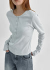 Jandel Henley Neck Long Sleeve Tee