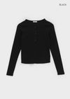Jandel Henley Neck Long Sleeve Tee