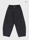 Benem Non-fade Raw Denim Balloon Back Banding Denim Pants