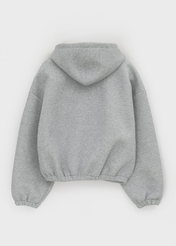 (UNISEX) Ahong Snap Button Hooded Zip-up