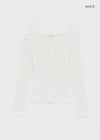 Penic Henley Neck Fleece Ribbed Long Sleeve Tee