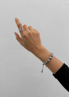 Volbit Silver Ball Strap Bracelet