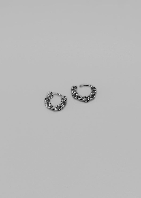 Nichrome Bold Chain Ring Earrings