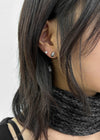 Comtu Bold Silver Ball Earrings