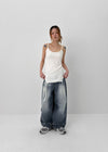 Hatoro Studded Bijo Wide Denim Pants