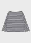 [MADE] Koyu Stripe Boat Neck Long Sleeve T-Shirt