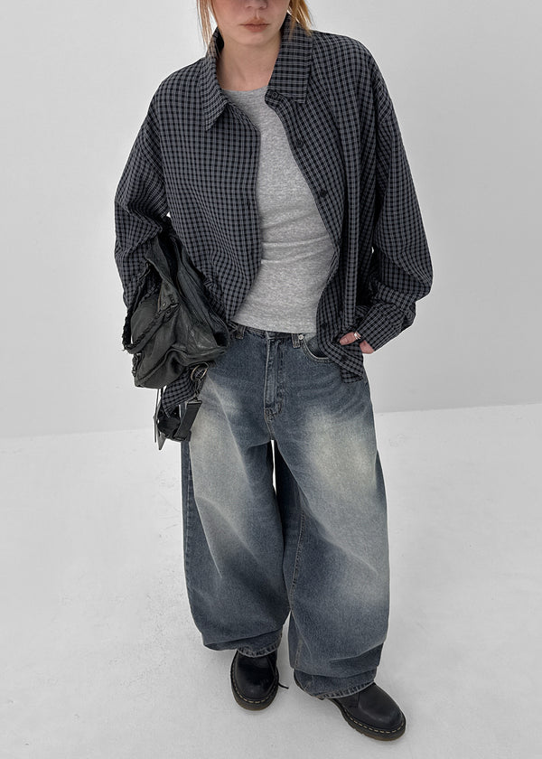 Hatoro Studded Bijo Wide Denim Pants