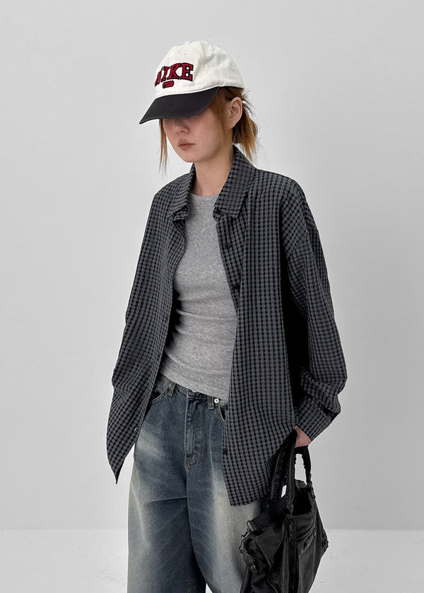 [MADE] Verute Loose-Fit Check Shirt