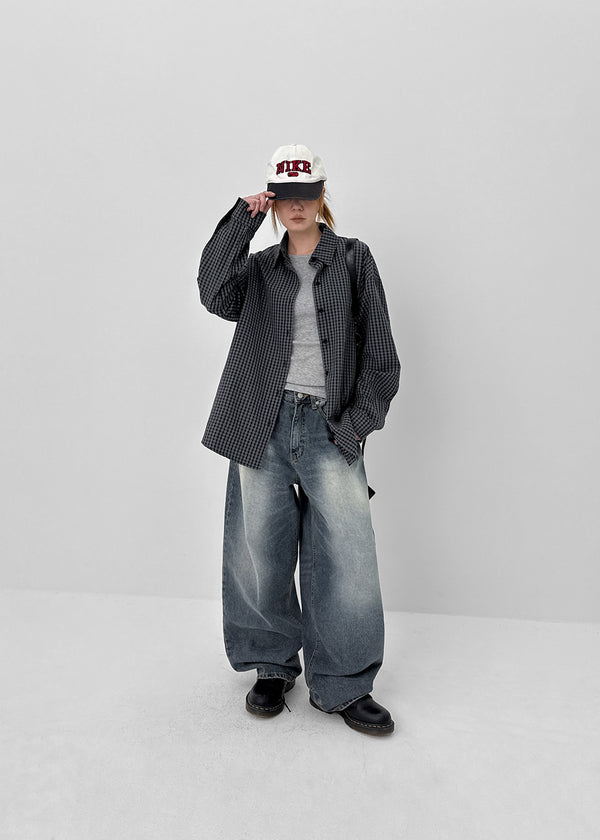 [MADE] Verute Loose-Fit Check Shirt