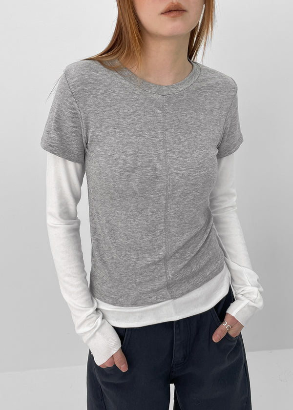 Teti Short-sleeved Layered Long-sleeved T-shirt