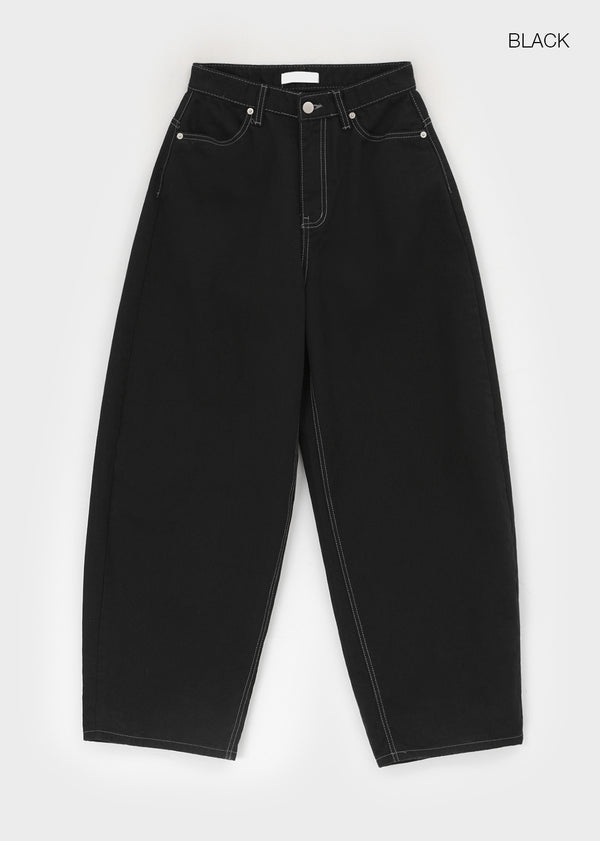 Louise Bijou Balloon Wide Cotton Pants