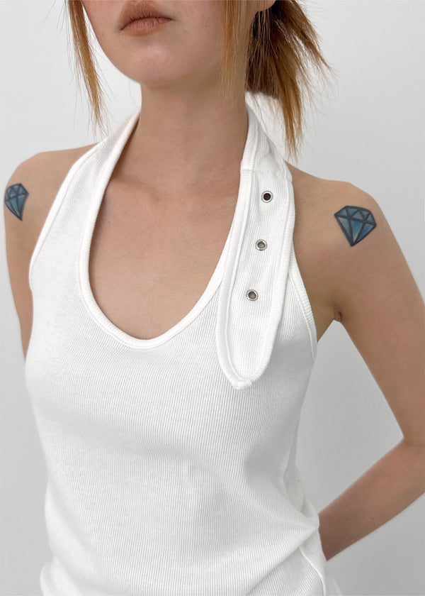 Roari Eyelet Halter Sleeveless