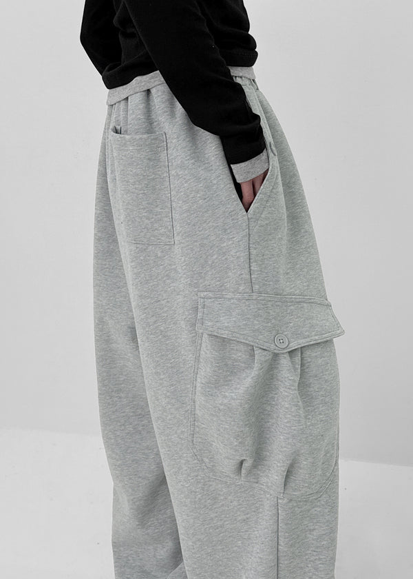 (UNISEX) Rotun Cargo Wide Banding Pants