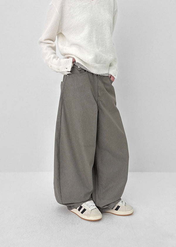 Rotadi Stripe Bijou Balloon Wide Pants