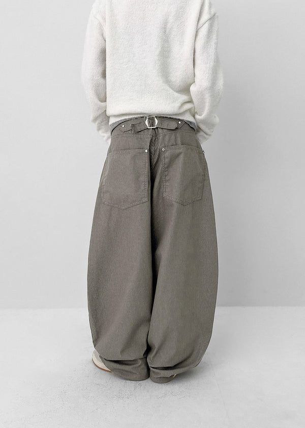 Rotadi Stripe Bijou Balloon Wide Pants