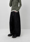 Okiwa Non-fade Bijo Wide Denim Pants