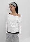 [MADE] Acni Off-shoulder Long Sleeve T-shirt