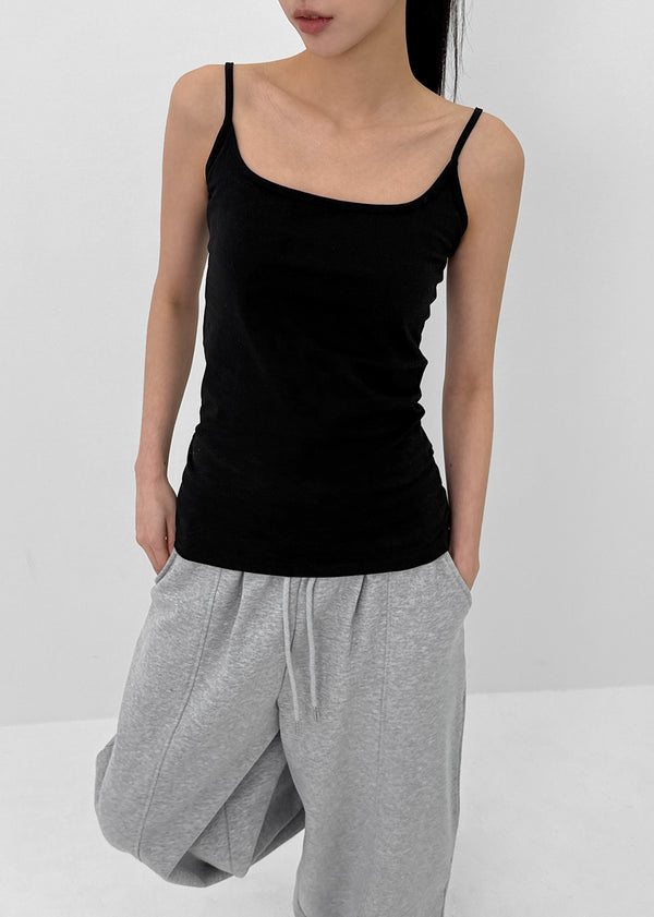 [MADE] Base Cotton Strap Sleeveless Top