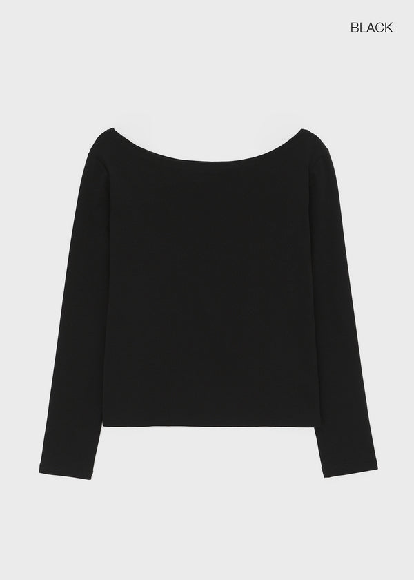 [MADE] Acni Off-shoulder Long Sleeve T-shirt