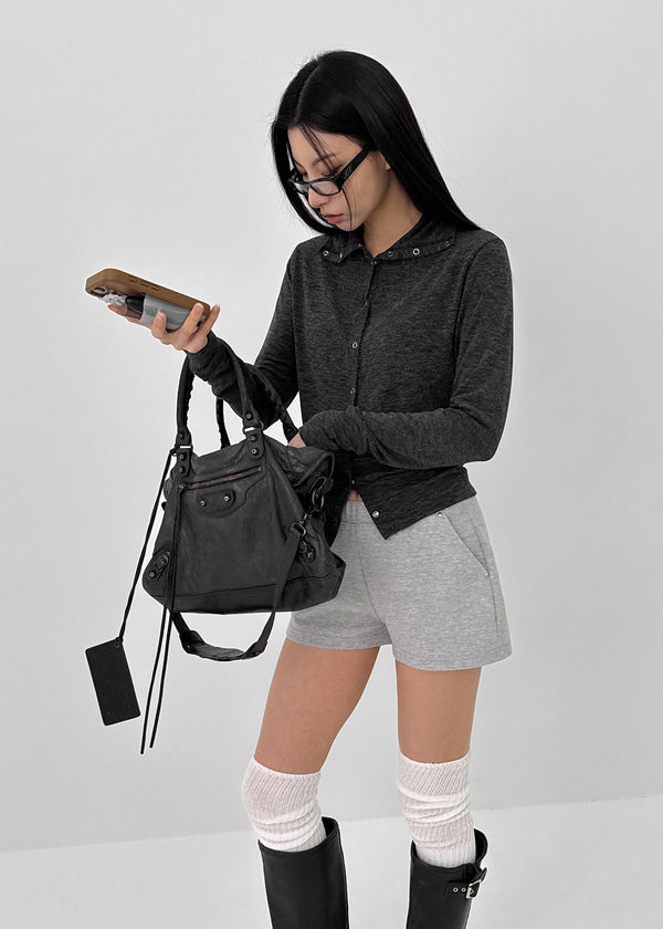 [MADE] Plain Cotton Rivet Shorts