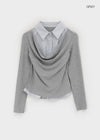 Shandle Drape Layered Shirt