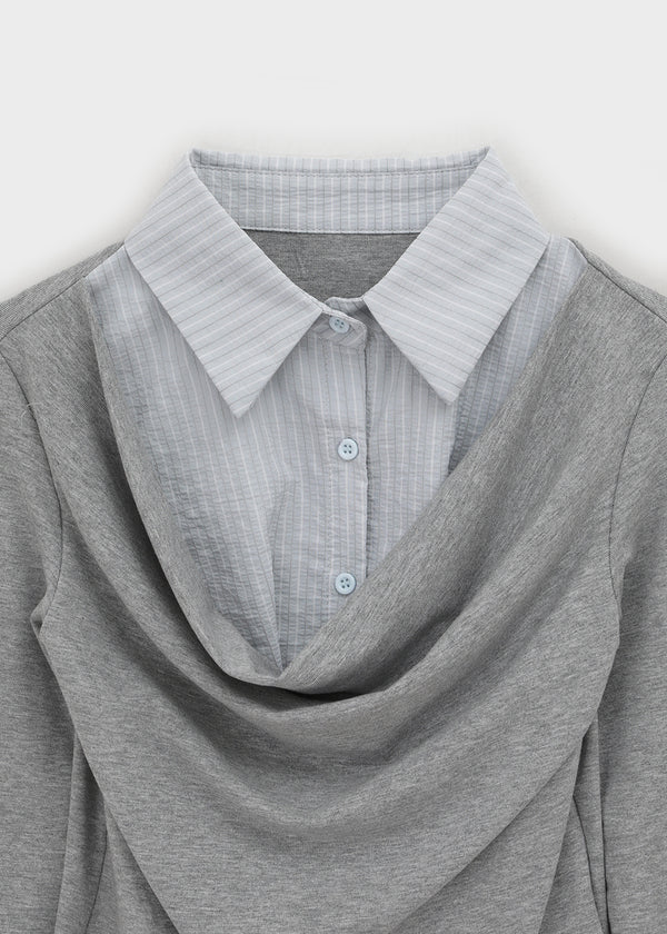 Shandle Drape Layered Shirt