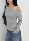[MADE] Acni Off-shoulder Long Sleeve T-shirt