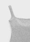 [B-BASIC] Basic Cotton Span Square Neck Sleeveless (Built-in Cap)