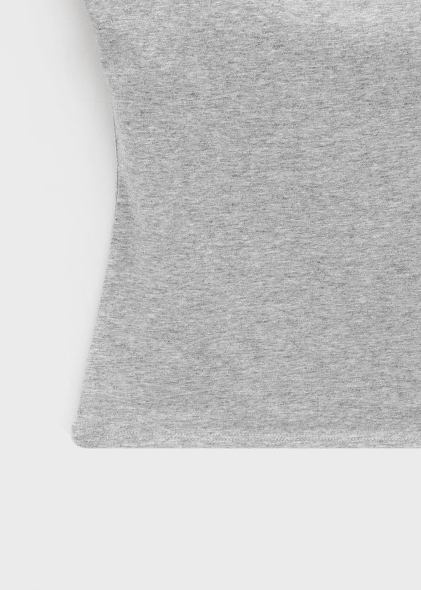 [B-BASIC] Basic Cotton Span Square Neck Sleeveless (Built-in Cap)